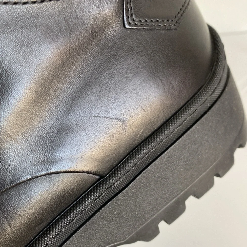 BrunoMagli Val Men’s Leather Black Boots Size  11